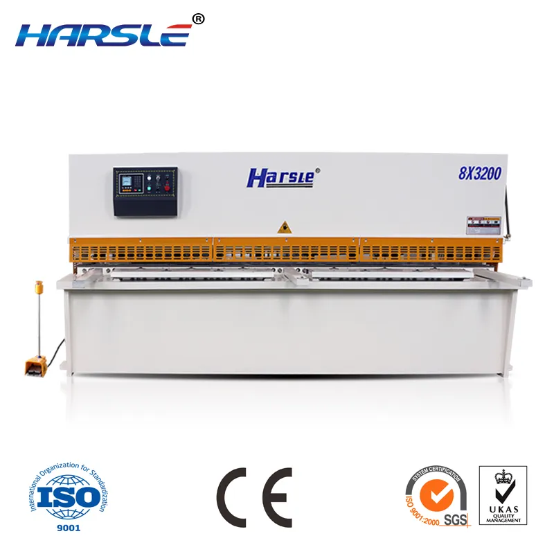 Cizalla CNC NC de corte hidráulico HARSLE QC12K para láminas de metal